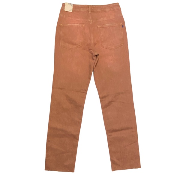 NWT Pilcro for Anthropologie The Vintage Straight Leg Jean-Washed Brown Rust 27 - Picture 8 of 16